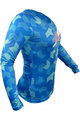 HAVEN Kolesarski dres z dolgimi rokavi poletni - PEARL NEO LONG - modra/rožnata