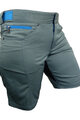 HAVEN Kolesarske kratke hlače brez naramnic - AMAZON LADY - siva/modra