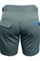 HAVEN Kolesarske kratke hlače brez naramnic - AMAZON LADY - siva/modra