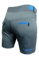 HAVEN Kolesarske kratke hlače brez naramnic - AMAZON LADY - siva/modra