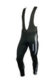 HAVEN Kolesarske dolge hlače z naramnicami - ISOLEERA - črna/bela