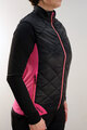 HAVEN Kolesarski brezrokavnik - THERMAL - črna/rožnata