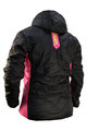 HAVEN Kolesarska  podaljšana jakna - THERMAL - črna/rožnata