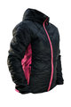 HAVEN Kolesarska  podaljšana jakna - THERMAL - črna/rožnata