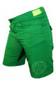HAVEN Kolesarske kratke hlače brez naramnic - AMAZON - zelena/rumena