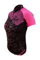 HAVEN Kolesarski dres s kratkimi rokavi - SINGLETRAIL WOMEN - črna/rožnata