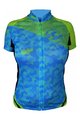 HAVEN Kolesarski dres s kratkimi rokavi - SINGLETRAIL WOMEN - modra/zelena