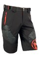 HAVEN Kolesarske kratke hlače brez naramnic - RAINBRAIN - črna/rdeča