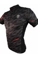 HAVEN Kolesarski dres s kratkimi rokavi - SKINFIT - črna/rdeča