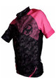 HAVEN Kolesarski dres s kratkimi rokavi - SINGLETRAIL KID - črna/rožnata