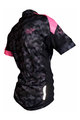 HAVEN Kolesarski dres s kratkimi rokavi - SINGLETRAIL KID - črna/rožnata