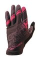 HAVEN Kolesarske  rokavice z dolgimi prsti - HAVEN PENNUTO LONG - črna/rožnata