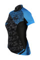 HAVEN Kolesarski dres s kratkimi rokavi - SINGLETRAIL WOMEN - črna/modra