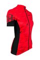 HAVEN Kolesarski dres s kratkimi rokavi - SKINFIT NEO WOMEN - rdeča/črna