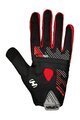 HAVEN Kolesarske  rokavice z dolgimi prsti - DEMO NEO LONG - črna/rdeča