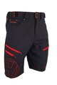 HAVEN Kolesarske kratke hlače brez naramnic - NAVAHO SHORTY - rdeča/črna