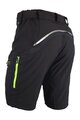 HAVEN Kolesarske kratke hlače brez naramnic - NAVAHO SHORTY - črna/zelena