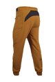 HAVEN Kolesarske dolge hlače brez naramnic - FACTORY TRAIL - rjava