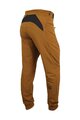 HAVEN Kolesarske dolge hlače brez naramnic - FACTORY TRAIL - rjava