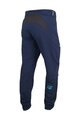 HAVEN Kolesarske dolge hlače brez naramnic - FACTORY TRAIL - modra