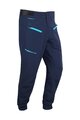HAVEN Kolesarske dolge hlače brez naramnic - FACTORY TRAIL - modra
