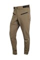 HAVEN Kolesarske dolge hlače brez naramnic - FACTORY AIR - rjava