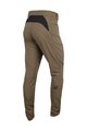 HAVEN Kolesarske dolge hlače brez naramnic - FACTORY AIR - rjava
