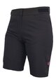 HAVEN Kolesarske kratke hlače brez naramnic - FACTORY AIR WMS - črna/rožnata