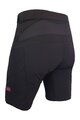 HAVEN Kolesarske kratke hlače brez naramnic - FACTORY AIR WMS - črna/rožnata