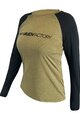 HAVEN Kolesarski dres z dolgimi rokavi poletni - FACTORY TRAIL W - rjava/črna