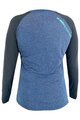 HAVEN Kolesarski dres z dolgimi rokavi poletni - FACTORY TRAIL - črna/modra