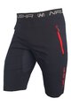 HAVEN Kolesarske kratke hlače brez naramnic - NALISHA SLIMFIT - črna/rdeča