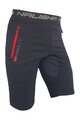HAVEN Kolesarske kratke hlače brez naramnic - NALISHA SLIMFIT - črna/rdeča
