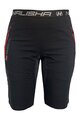 HAVEN Kolesarske kratke hlače brez naramnic - NALISHA SLIMFIT - črna/rdeča