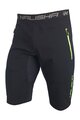 HAVEN Kolesarske kratke hlače brez naramnic - NALISHA SLIMFIT - črna/zelena