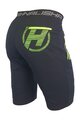 HAVEN Kolesarske kratke hlače brez naramnic - NALISHA SLIMFIT - črna/zelena