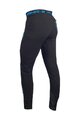 HAVEN Kolesarske dolge hlače brez naramnic - NALISHA SLIMFIT - črna/modra