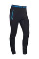 HAVEN Kolesarske dolge hlače brez naramnic - NALISHA SLIMFIT - črna/modra