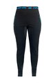 HAVEN Kolesarske dolge hlače brez naramnic - NALISHA SLIMFIT - črna/modra