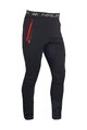 HAVEN Kolesarske dolge hlače brez naramnic - NALISHA SLIMFIT - črna/rdeča