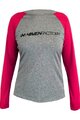 HAVEN Kolesarski dres z dolgimi rokavi poletni - FACTORY TRAIL - rožnata/siva