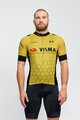 BONAVELO Kolesarski dres s kratkimi rokavi - VISMA 2025 - rumena/črna