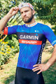 BONAVELO Kolesarski dres s kratkimi rokavi - GARMIN SHARP - modra/črna