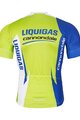 BONAVELO Kolesarski dres s kratkimi rokavi - LIQUIGAS CANNONDALE - modra/zelena/bela
