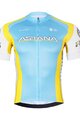 BONAVELO Kolesarski dres s kratkimi rokavi - ASTANA - rumena/turkizna