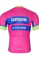 BONAVELO Kolesarski dres s kratkimi rokavi - LAMPRE - rožnata/modra