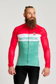 BONAVELO Kolesarski dres z dolgimi rokavi zimski - HUNGARY WINTER - rdeča/zelena
