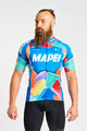 BONAVELO Kolesarski dres s kratkimi rokavi - MAPEI - modra/večbarvno