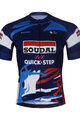 BONAVELO Kolesarski dres s kratkimi rokavi - SOUDAL-QUICKSTEP 2025 - modra/bela
