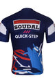BONAVELO Kolesarski dres s kratkimi rokavi - SOUDAL-QUICKSTEP 2025 - modra/bela